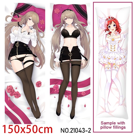 Anime Girl Rita Rossweisse Dakimakura Hugging Body Pillow Case Cover
