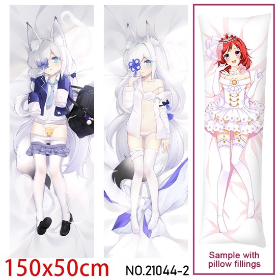 Anime Girl IJN Kasumi Dakimakura Hugging Body Pillow Case Cover
