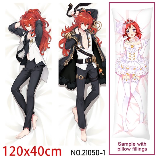 Anime Diluc Ragnvindr Dakimakura Hugging Body Pillow Case Cover