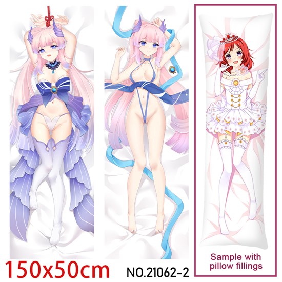 Anime Girl Sangonomiya Kokomi Dakimakura Hugging Body Pillow Case Cover