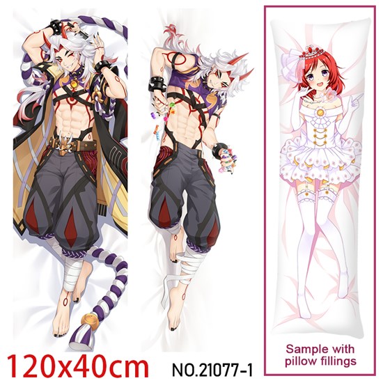 Anime Arataki Itto Dakimakura Hugging Body Pillow Case Cover