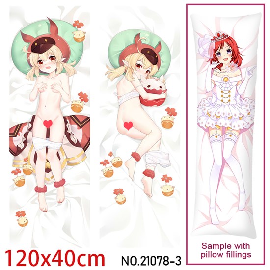 Anime Girl Klee Dakimakura Hugging Body Pillow Case Cover