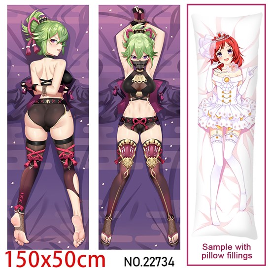 Anime Girl Kuki Shinobu Dakimakura Hugging Body Pillow Case Cover