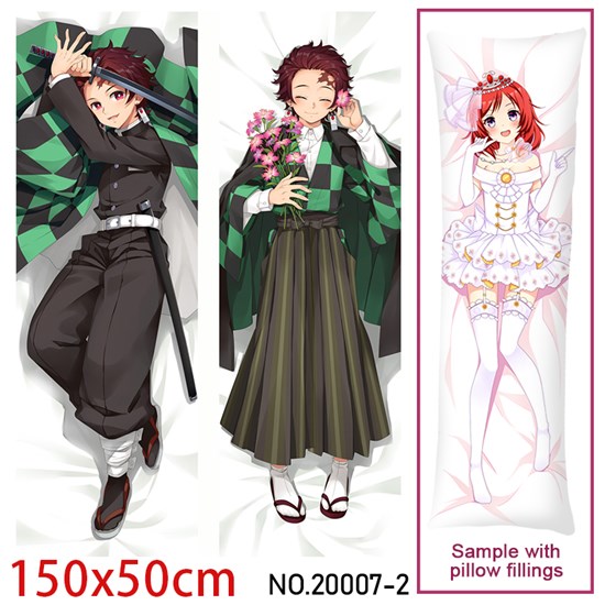 Anime Kamado Tanjirou Dakimakura Hugging Body Pillow Case Cover