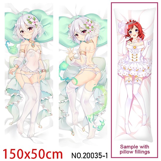 Anime Girl Kokkoro Dakimakura Hugging Body Pillow Case Cover
