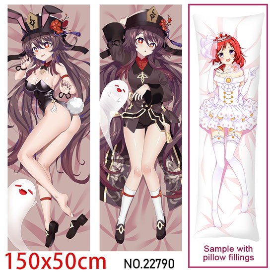 Anime Girl Hu Tao Dakimakura Hugging Body Pillow Case Cover