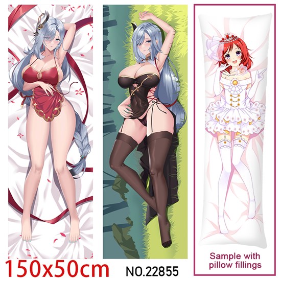 Anime Girl Shenhe Dakimakura Hugging Body Pillow Case Cover