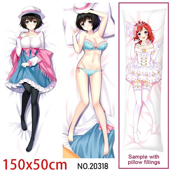 Anime Girl Shiina Mayuri Dakimakura Hugging Body Pillow Case Cover