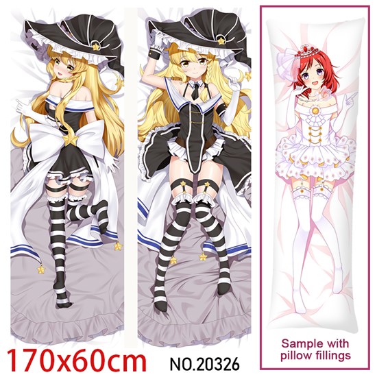 Anime Girl Kirisame Marisa Dakimakura Hugging Body Pillow Case Cover