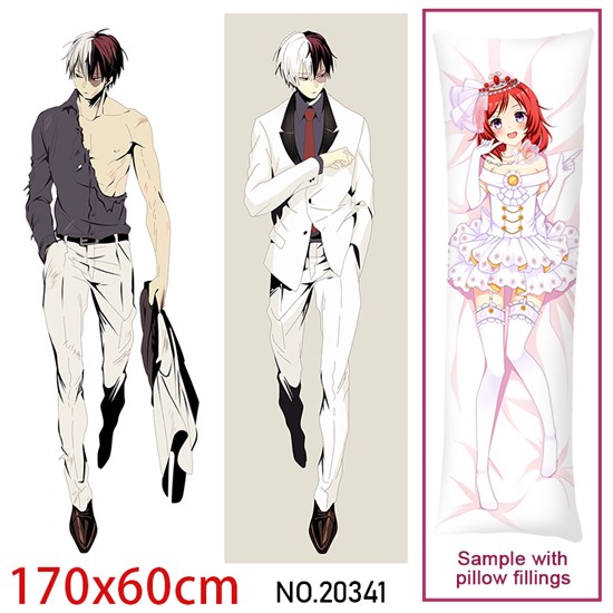 Japan Anime Todoroki Shoto Dakimakura Hugging Body Pillow Case Cover