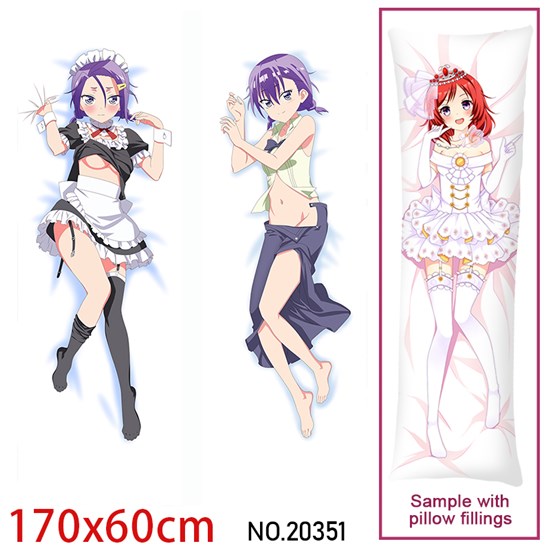 Japan Anime Girl Kominami Asumi Dakimakura Hugging Body Pillow Case Cover