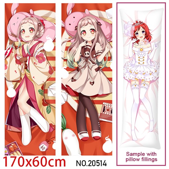 Japan Anime Girl Yashiro Nene Dakimakura Hugging Body Pillow Case Cover