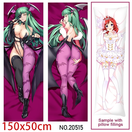 Japan Anime Girl Morrigan Aensland Dakimakura Hugging Body Pillow Case Cover