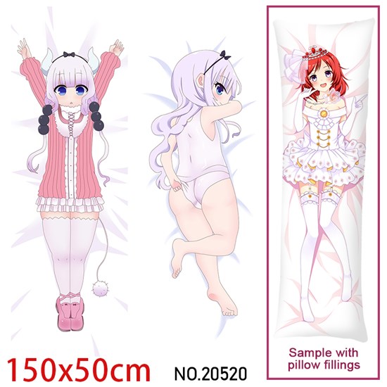 Japan Anime Girl KannaKamui Dakimakura Hugging Body Pillow Case Cover