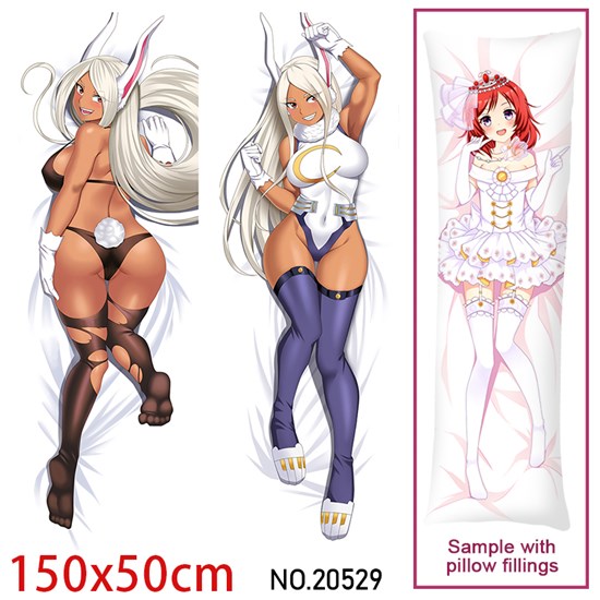 Japan Anime Girl Rumi Usagiyama Dakimakura Hugging Body Pillow Case Cover