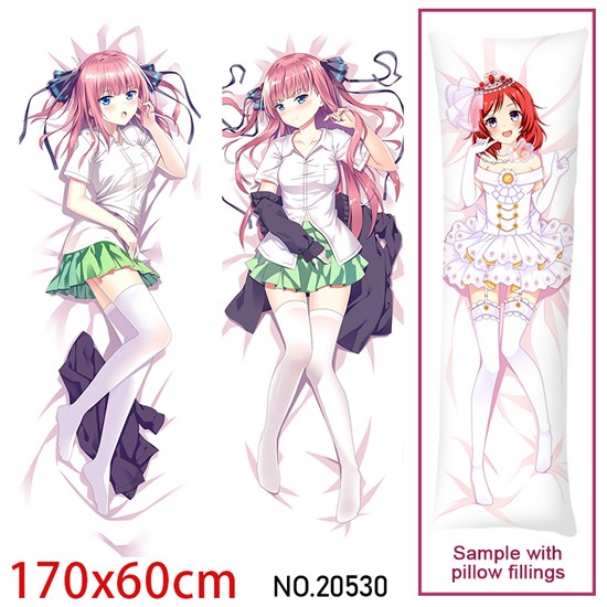 Japan Anime Girl Nakano Nino Dakimakura Hugging Body Pillow Case Cover