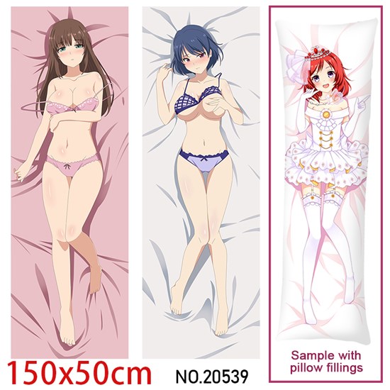 Japan Anime Girl Tachibana Rui Hina Dakimakura Hugging Body Pillow Case Cover