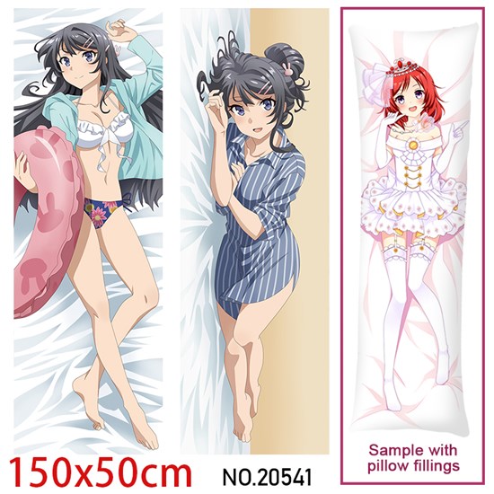 Japan Anime Girl Sakurajima Mai Dakimakura Hugging Body Pillow Case Cover