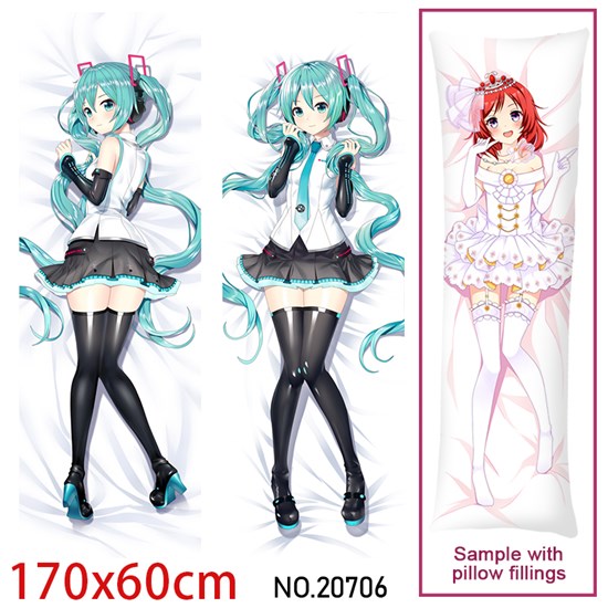 Japan Anime Girl Miku Dakimakura Hugging Body Pillow Case Cover
