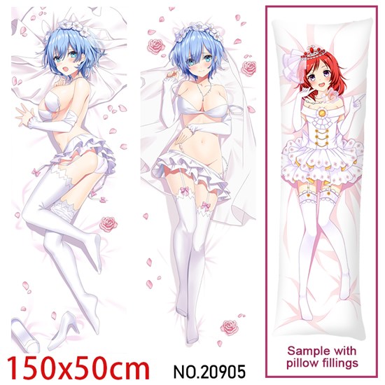 Japan Anime Girl Rem Dakimakura Hugging Body Pillow Case Cover