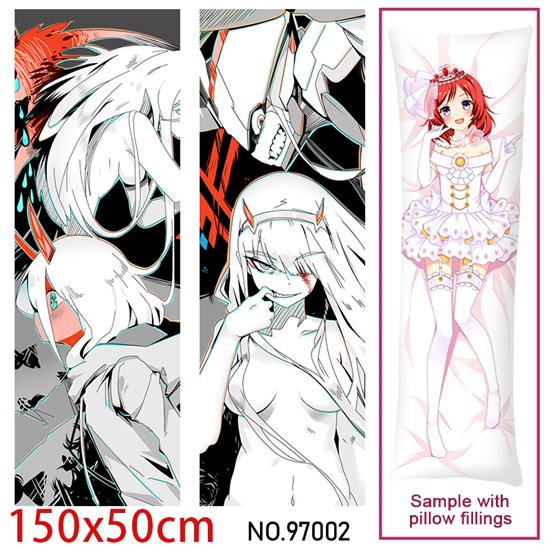 Anime Girl Zero Two Dakimakura Hugging Body Pillow Case Cover