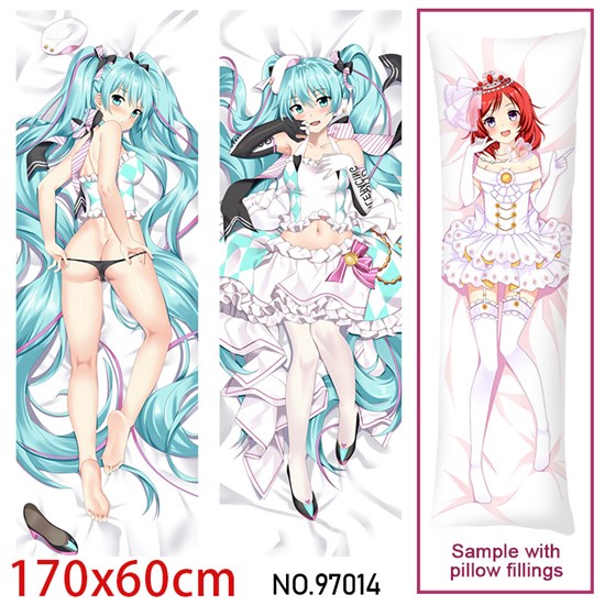 Anime Girl Miku Dakimakura Hugging Body Pillow Case Cover