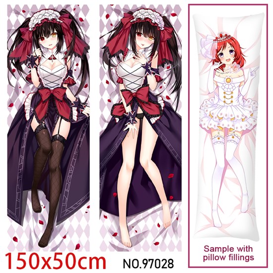 Anime Girl Tokisaki Kurumi Dakimakura Hugging Body Pillow Case Cover