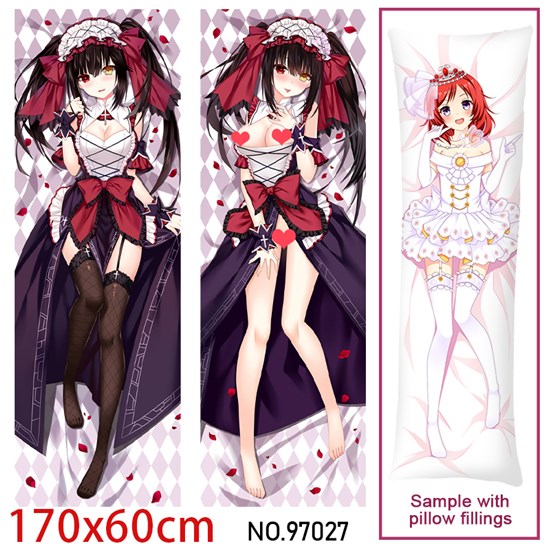 Anime Girl Tokisaki Kurumi Dakimakura Hugging Body Pillow Case Cover