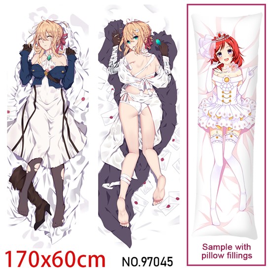Japan Anime Girl Violet Evergarden Dakimakura Hugging Body Pillow Case Cover