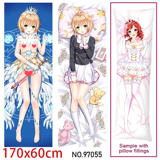 Japan Anime Girl KINOMOTO SAKURA Dakimakura Hugging Body Pillow Case Cover