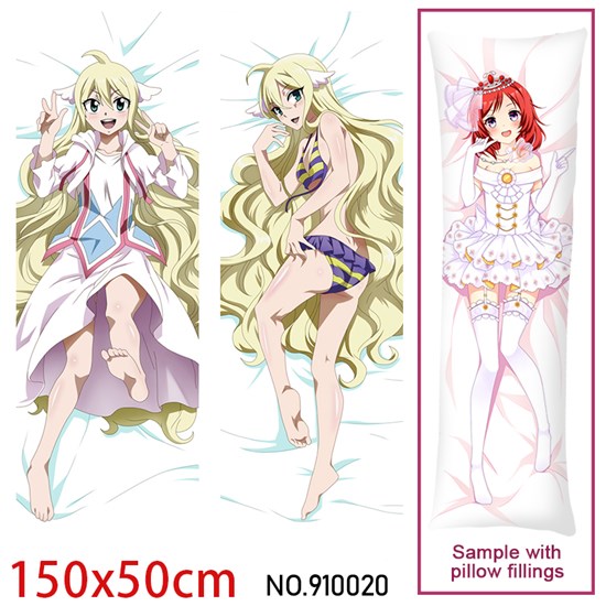 Japan Anime Girl Mavis Vermilion Dakimakura Hugging Body Pillow Case Cover