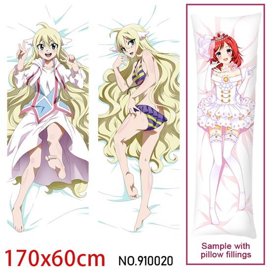 Japan Anime Girl Mavis Vermilion Dakimakura Hugging Body Pillow Case Cover
