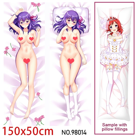 Japan Anime Girl Matou Sakura Dakimakura Hugging Body Pillow Case Cover
