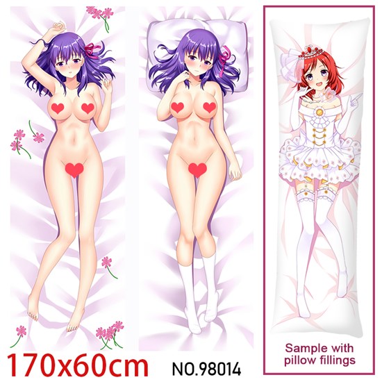 Japan Anime Girl Matou Sakura Dakimakura Hugging Body Pillow Case Cover