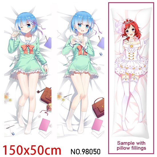 Japan Anime Girl Rem Dakimakura Hugging Body Pillow Case Cover