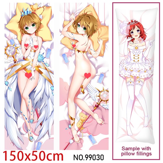 Japan Anime Girl KINOMOTO SAKURA Dakimakura Hugging Body Pillow Case Cover