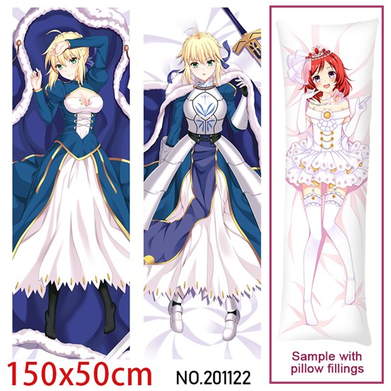 Japan Anime Girl Saber Dakimakura Hugging Body Pillow Case Cover