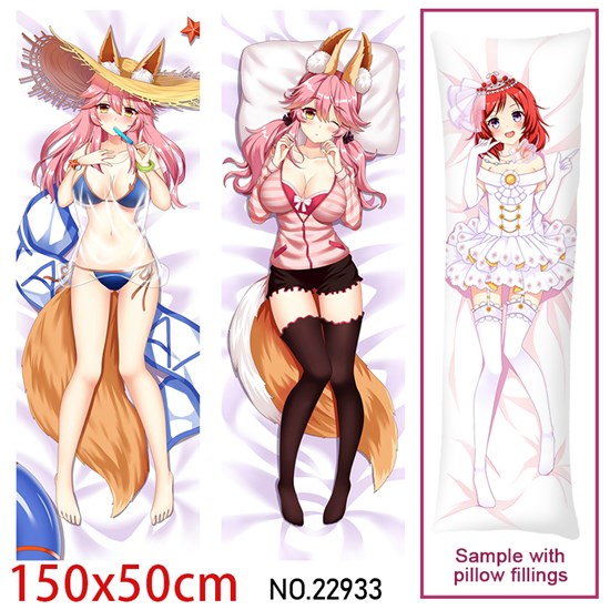 Japan Anime Girl Tamamo no Mae Dakimakura Hugging Body Pillow Case Cover