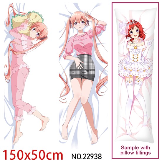 Japan Anime Girl Amano Erika Dakimakura Hugging Body Pillow Case Cover