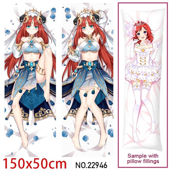 Anime Game Nilou Dakimakura Hugging Body Pillow Case Cover