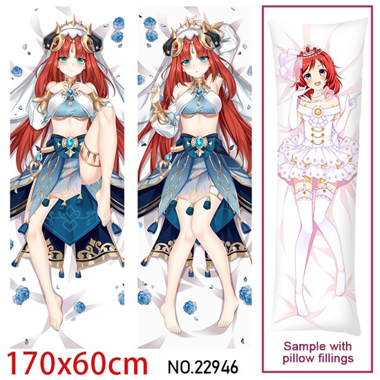 Anime Game Nilou Dakimakura Hugging Body Pillow Case Cover