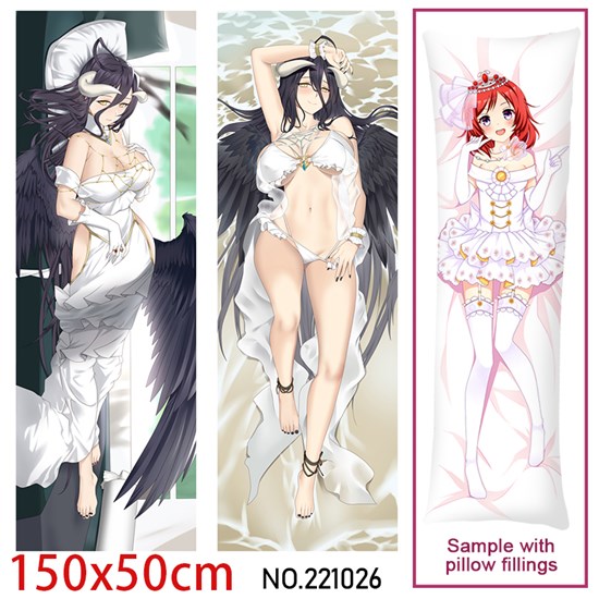 Anime Game Girl Albedo Hugging Body Pillow Case Cover
