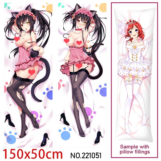 Anime Nightmare Tokisaki Kurumi Dakimakura Hugging Body Pillow Case Cover