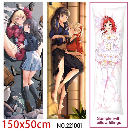 Anime Chisato Nishikigi Takina Inoue Dakimakura Hugging Body Pillow Case Cover
