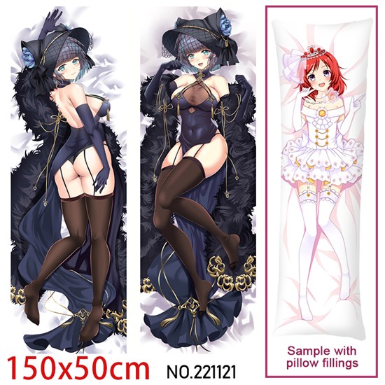 Anime Girl Cheshire Dakimakura Hugging Body Pillow Case Cover