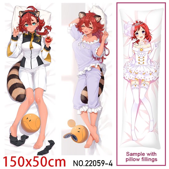 Anime Girl Suletta Mercury Dakimakura Hugging Body Pillow Case Cover