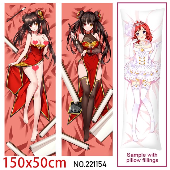 Anime Girl Tokisaki Kurumi Dakimakura Hugging Body Pillow Case Cover