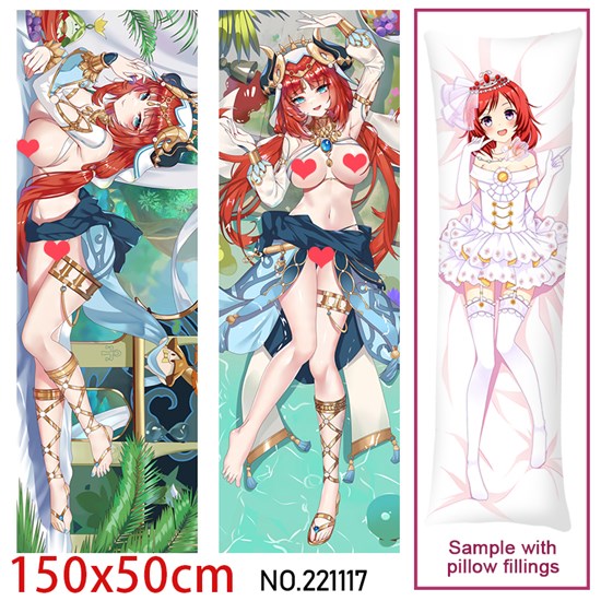 Anime Girl Nilou Dakimakura Hugging Body Pillow Case Cover