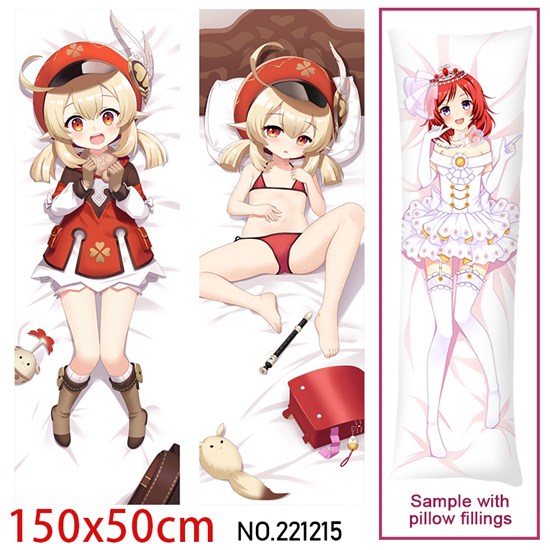 Anime Girl Klee Dakimakura Hugging Body Pillow Case Cover