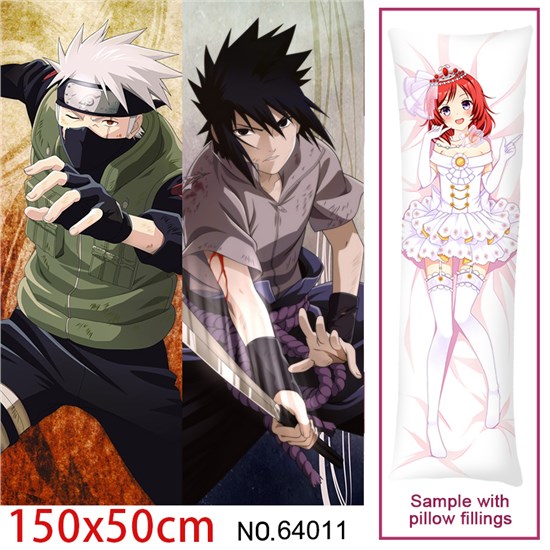 Anime Hatake Kakashi Uchiha Sasuke Dakimakura Hugging Body Pillow Case Cover